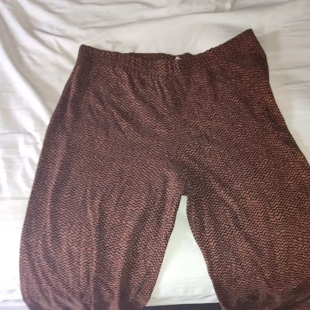 Men's Brown Patterned Pants